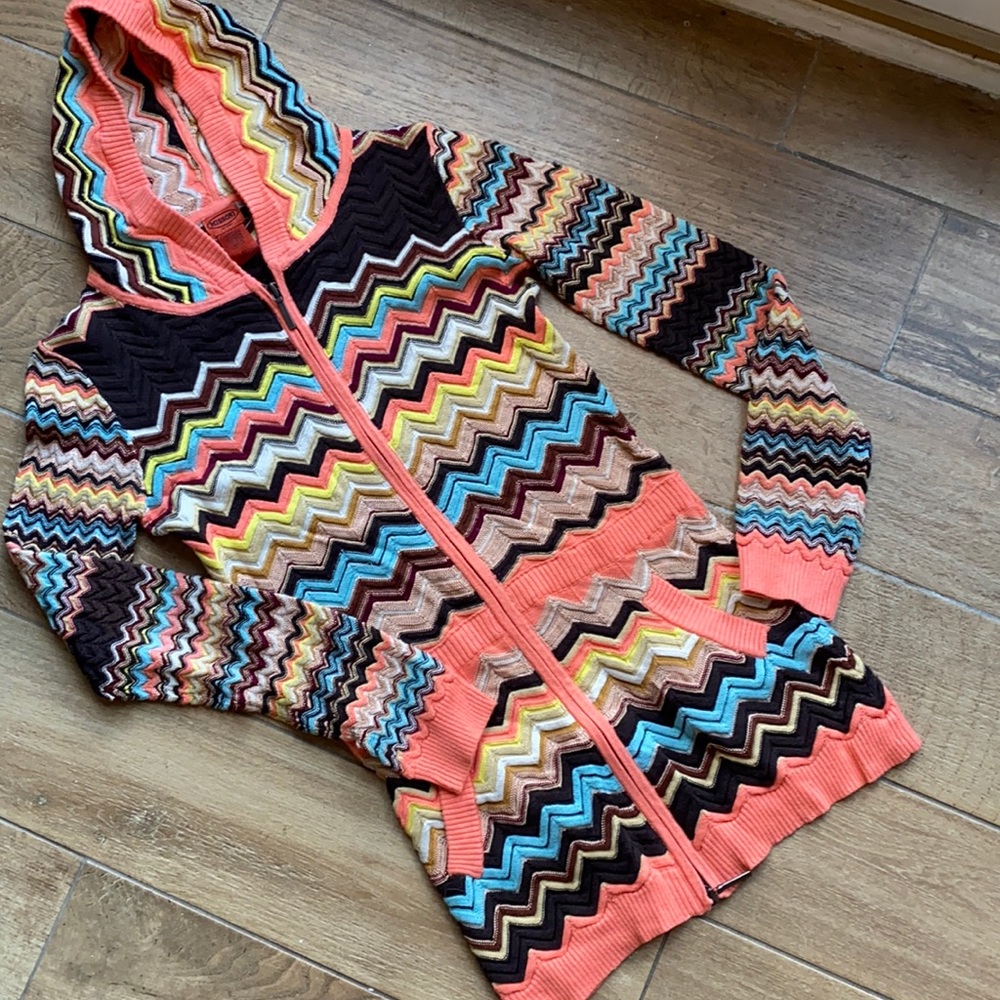 Missoni for Target girls long sweater hoodie XL